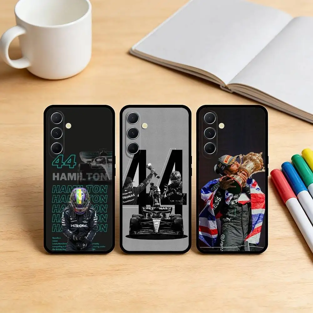 AAA 7x Champion H-Hamilton Phone Case For Samsung S26,S25,S24,S21,S22,S23,S30,Ultra,S20,Plus,Soft Black Shell