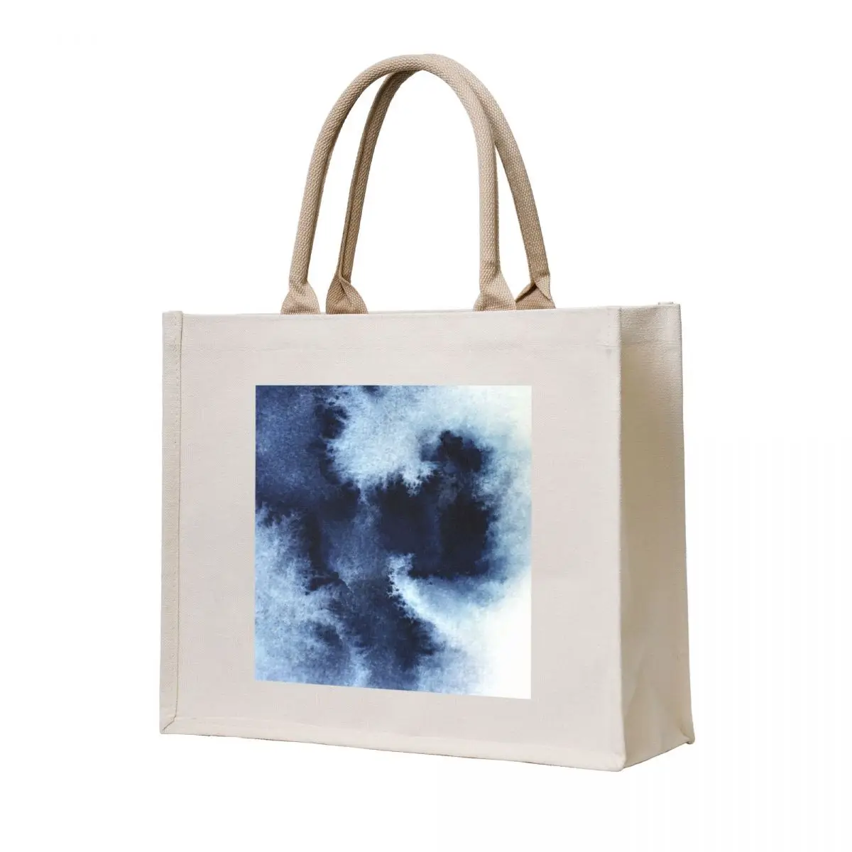 Indigo Nebula, Blue Abstract Painting Tote Bag tote bag men handbag Women's shopper bag