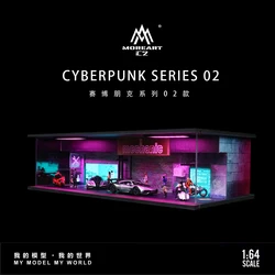 Pre-order *TimeMicro&MoreArt 1:64 Cyberpunk themed Light Edition assembled display Scene - shipping in January