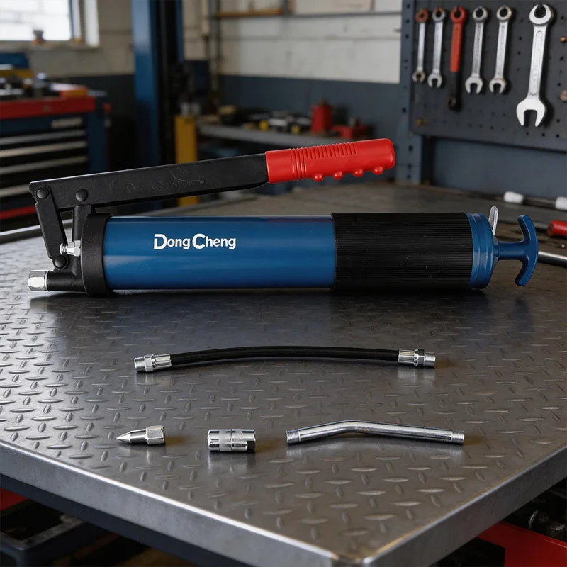 600CC Grease Gun Seamless Copper Barrel Precision Thread No-Leak Anti-Strip Heavy Duty Corrosion Resistant Head Multi-Use Tool