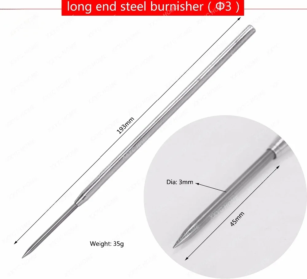 Tungsten Steel Burnisher Long Sharp Nose Curved Burnisher Jewelers Ring Tool For Jewelry Making