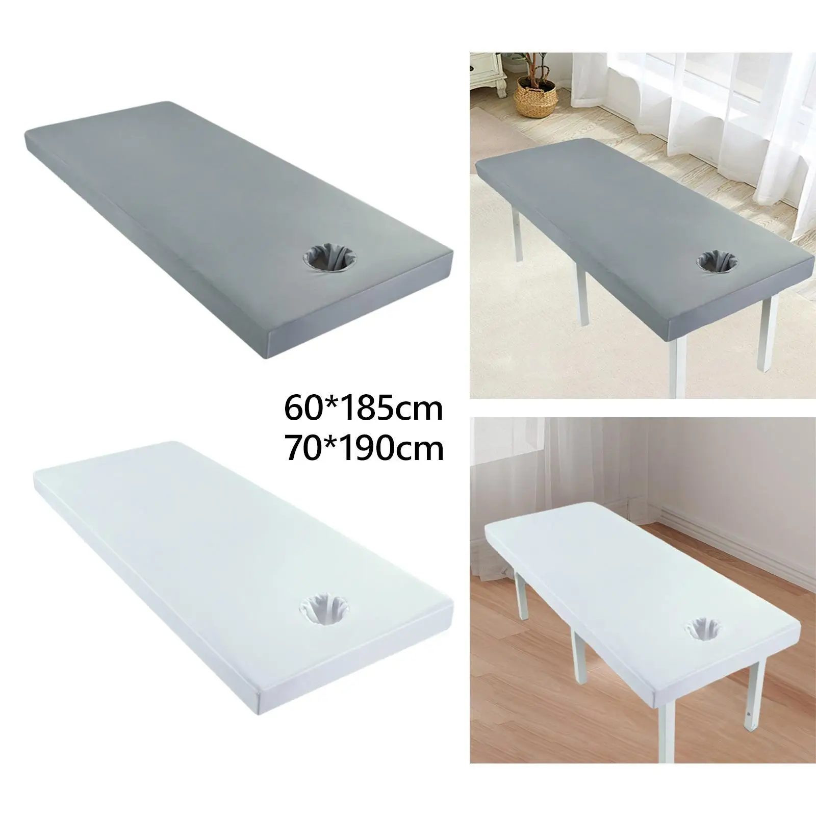 

Massage Table Sheet Beauty Bedsheet Easy to Install Lightweight All Round Wrap Anti Slip Polyester Reusable Fitted Bed Sheets