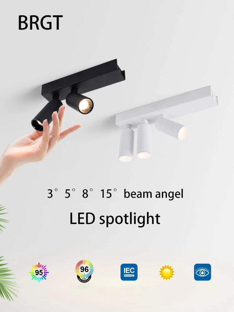 

A Beam Of Spotlights LED Small Angle 3 5 8 15 Degree Spot Light Atmosphere Surface Mounted Foco For Dining Table Museum Picture