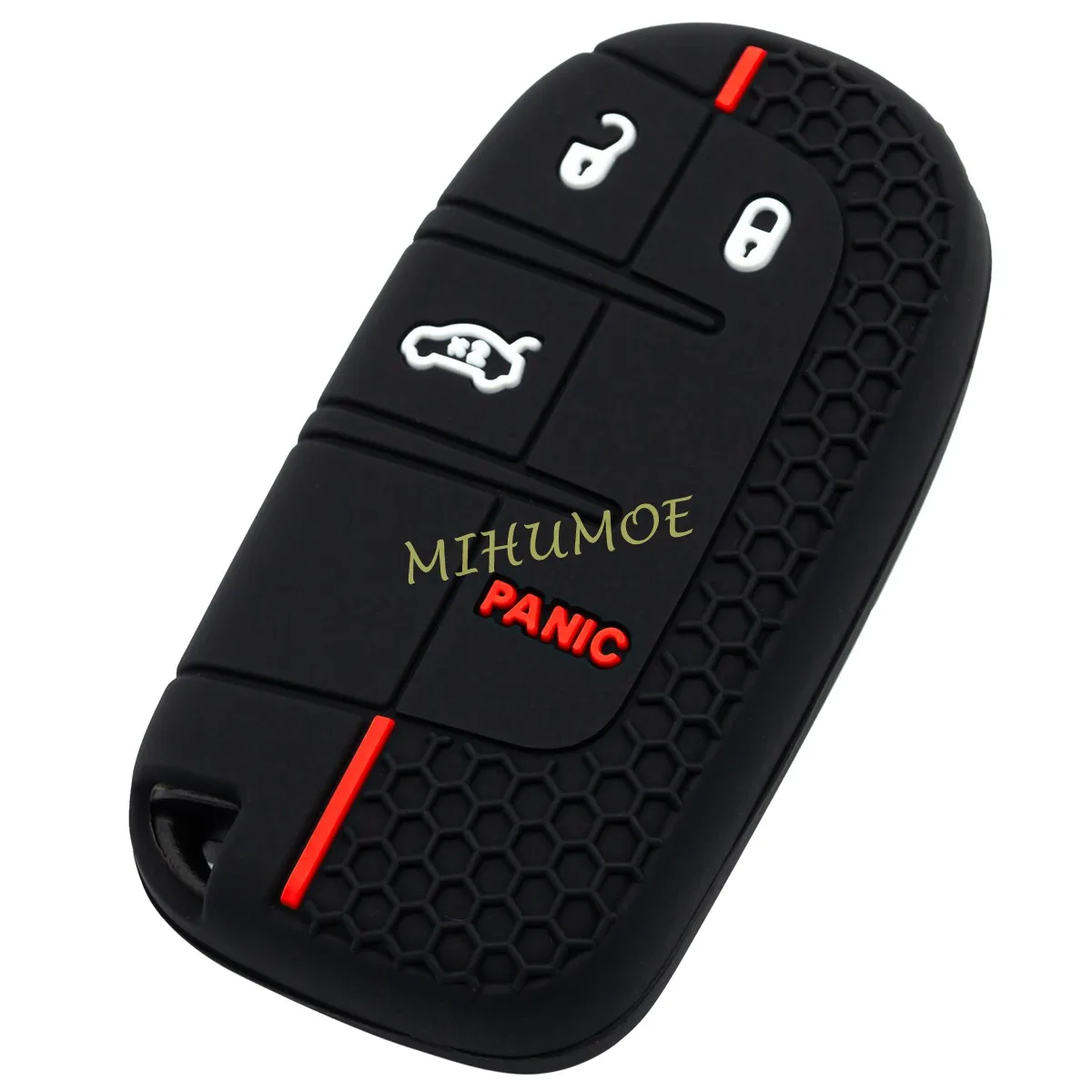 Remote 4 Buttons Key Case Keychain Shell Fob For Jeep Renegade Compass Chrysler 200 300 Dodge Charger Silicone Key Holder Cover