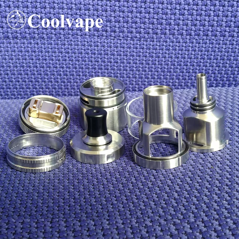 Gryphus Style MTL rta  Mesh Coil 316 SS Rebuildable 6ml, 24mm Diameter E Cigarette Tank Vape Atomizer