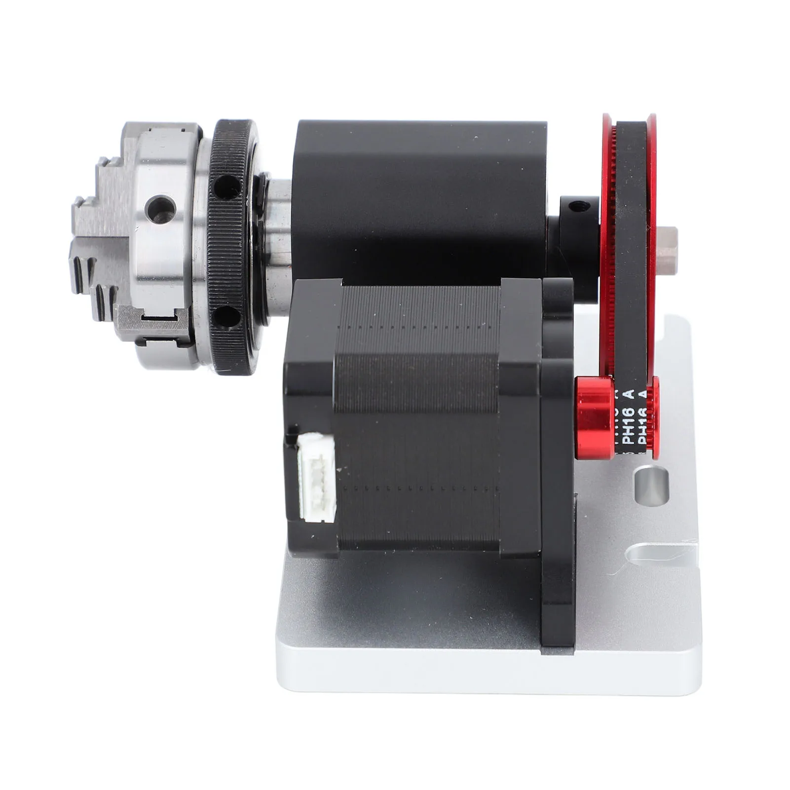 4:1 Belt Reduction Ratio CNC Rotary Module Kit 4-60mm Chuck 4th Axes Rotating Module for TTC450 Most Milling Machine