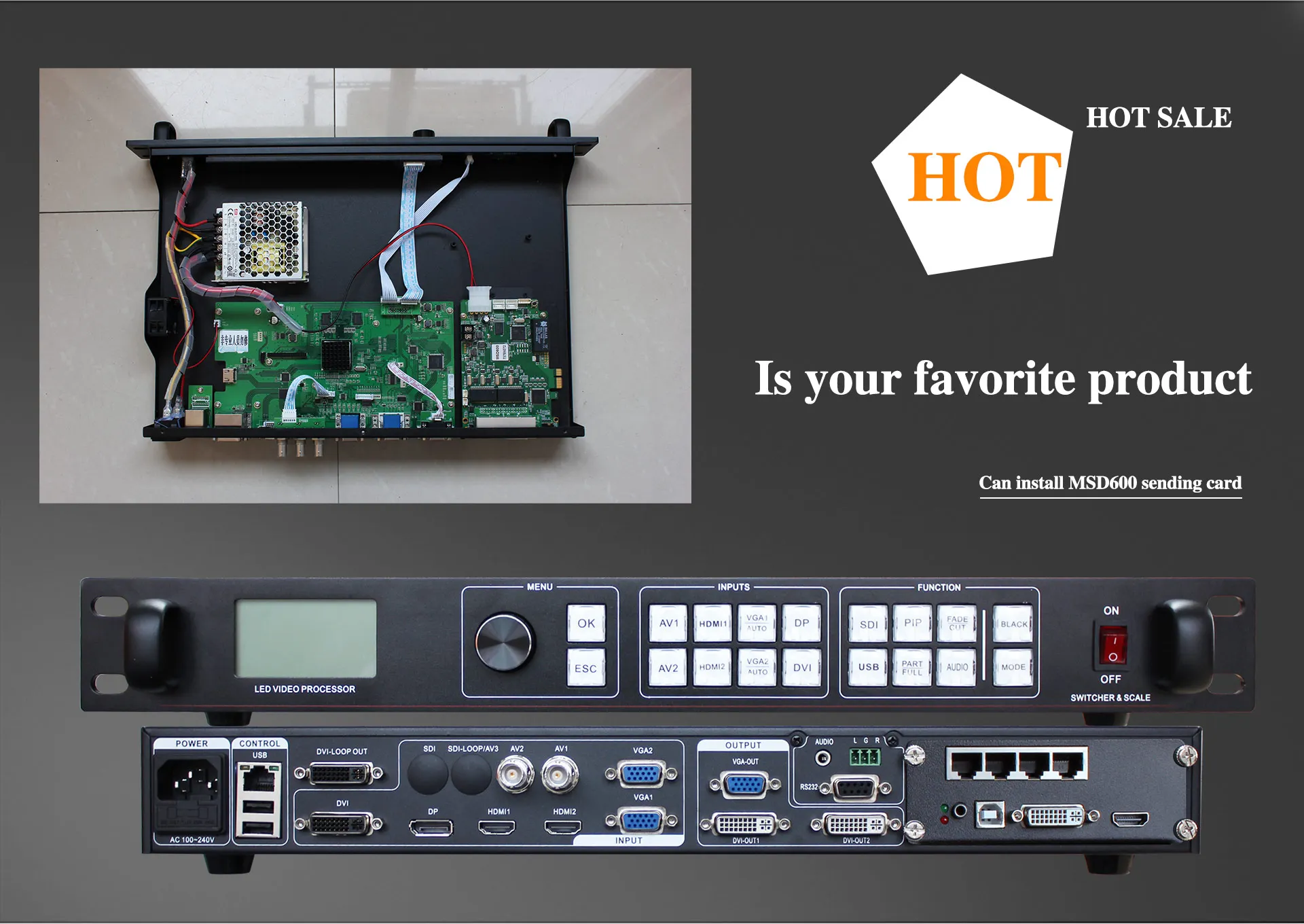 LED Video Processor LVP915 LVP915S  LVP915U Video Splicer For LED Display Video Wall similar VDWALL LVP615S novastar vx4s