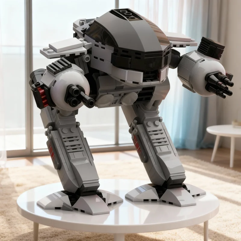 

Набор для сборки модели RoboCop (727 деталей) MOC Miniland Dioramas 7: Конструктор, Рождественский подарок, Игрушка, DIY, Креативное образовательное конструкторное пособие