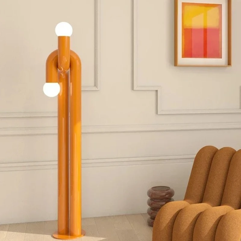 Living Room Decoration Post-Modern Minimalist Design Macaron Vertical Floor Luminous Ornaments