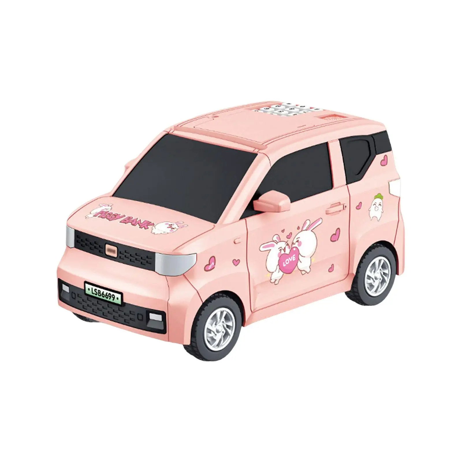 Car Shape Money Saving Box with Sound Light for Kids Children Holiday Gifts