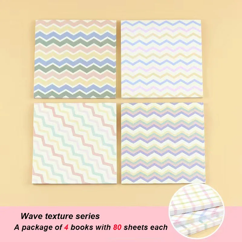 Checker Style Note Book Wooden Lattice Texture Simple Convenience Note Note paper Diy Book Small Fresh Student Office Supplies