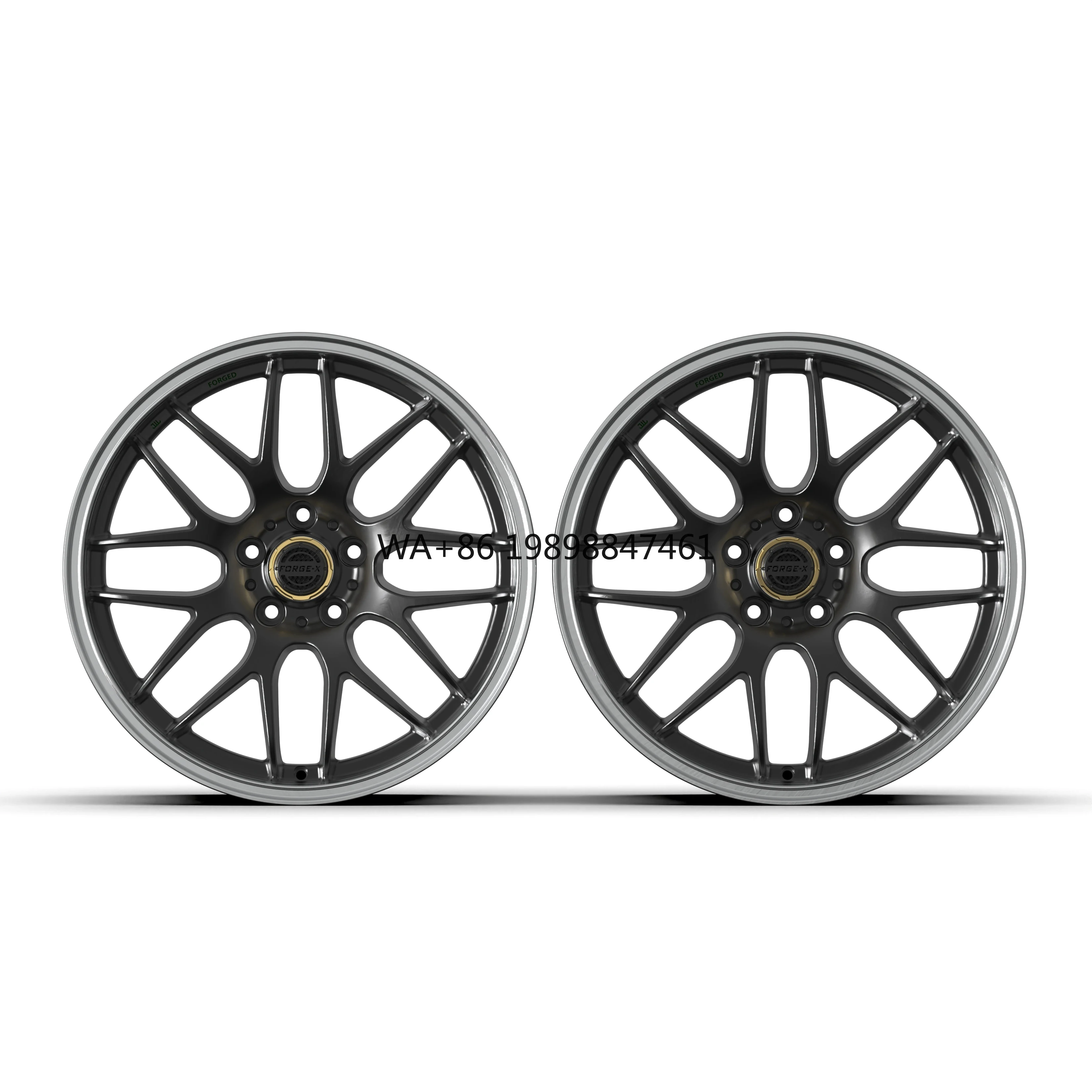 

Tailored 18 19 20 21 Inch RS-GT Forged Carbon Fiber Car Rims 2-Piece New Aluminium Alloy Wheel 5x112 5x120 PCD Passenger Cars
