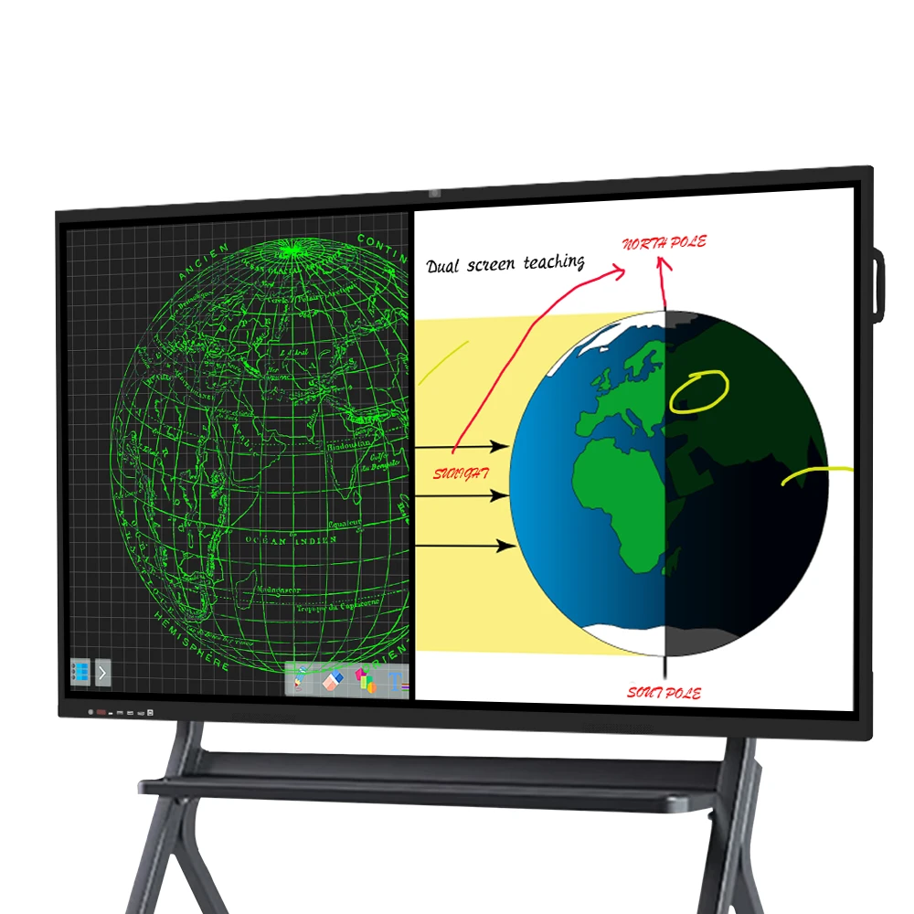 55 Inch Touch Screen All In One Smart Interactive Whiteboard Interactive Flat Panel Digital Smart Board For Classroom Office