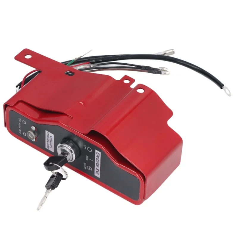 Ignition Key Switch Box Ignition Starter Switch Kit With 2 Keys For GX340 GX390 11hp 13hp Gas Engine
