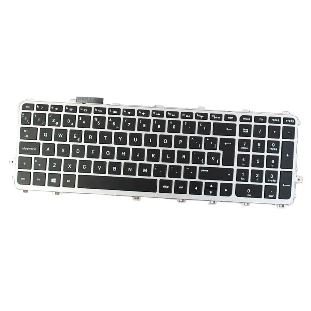 Retroiluminação de layout espanhol para teclado de laptop 15-J 17-0626AS2