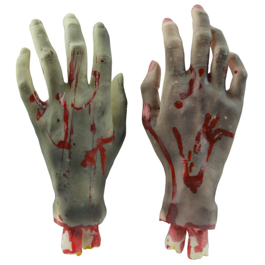 

Severed Limbs Props Horror Hands Feet Bloody Body Parts Decor Halloween Prank Plastic Toys Stage Show Gadgets Human Parts