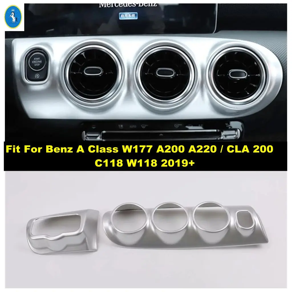 

Center Console Air AC Conditioning Vent Cover Trim Accessories For Benz A Class W177 A200 A220 / CLA 200 C118 W118 2019 - 2024