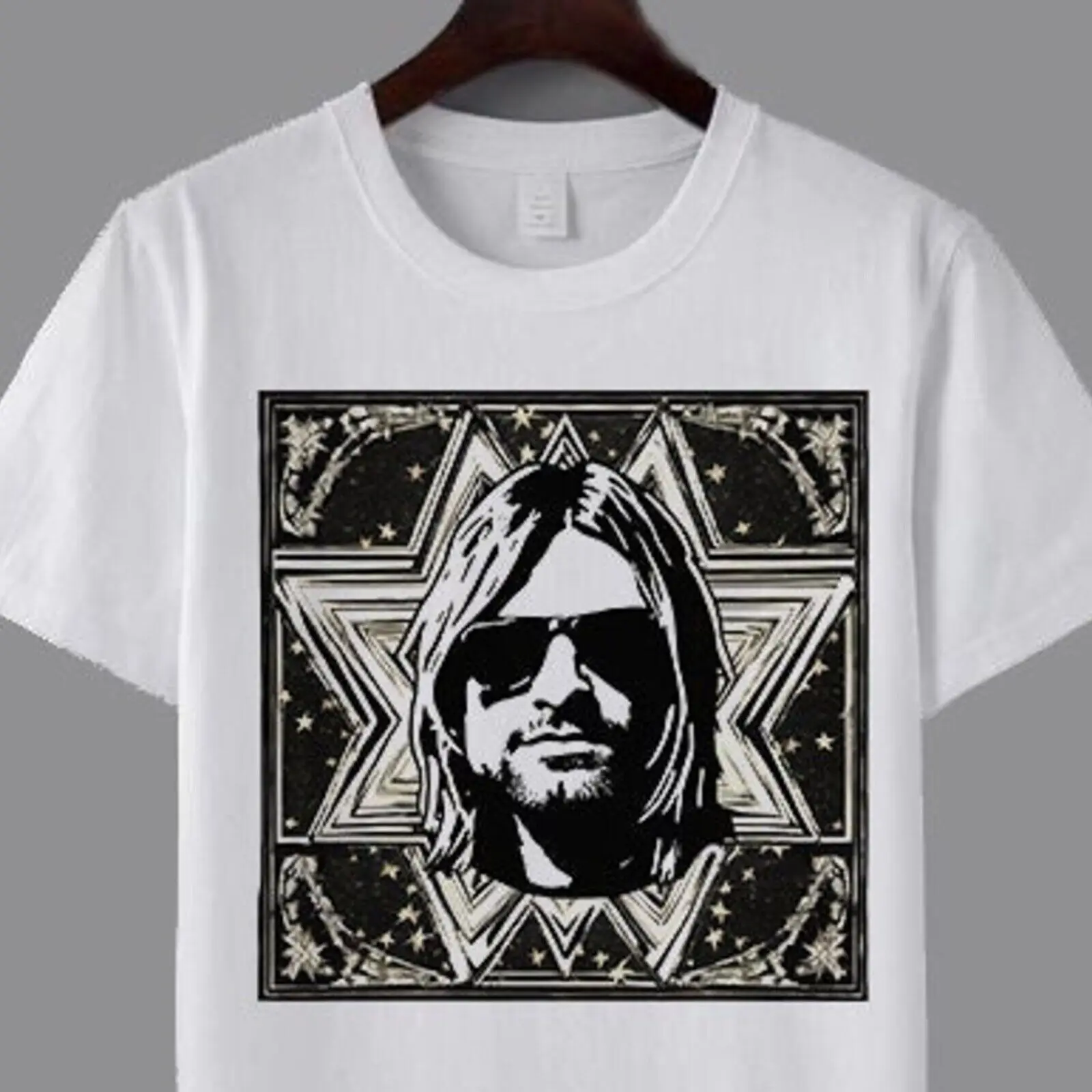 Kurt Cobain Tshirt 2, Kurt Cobain Graphic Tee, Kurt Cobain digital design shirt