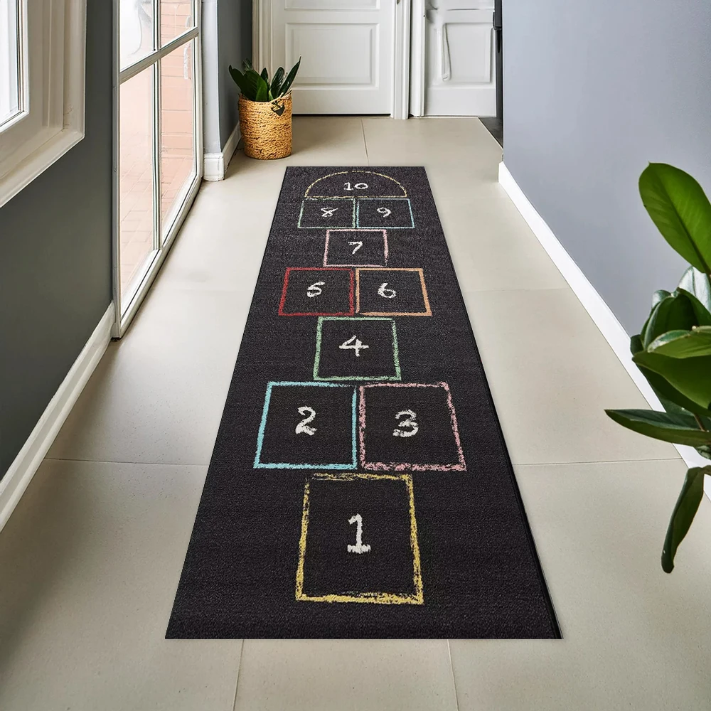 Game Anti Slip Carpet Colorful Numbers Educational Indoor Outdoor Play Mat for Room Fun Party Game Learning Rug