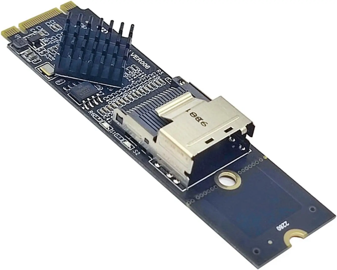 Generic M.2 NVMe to Mini 36 Pin SFF-8087 SATA 3.0 Expansion Card Controller Adapter Card Plug And Play ,with Cable