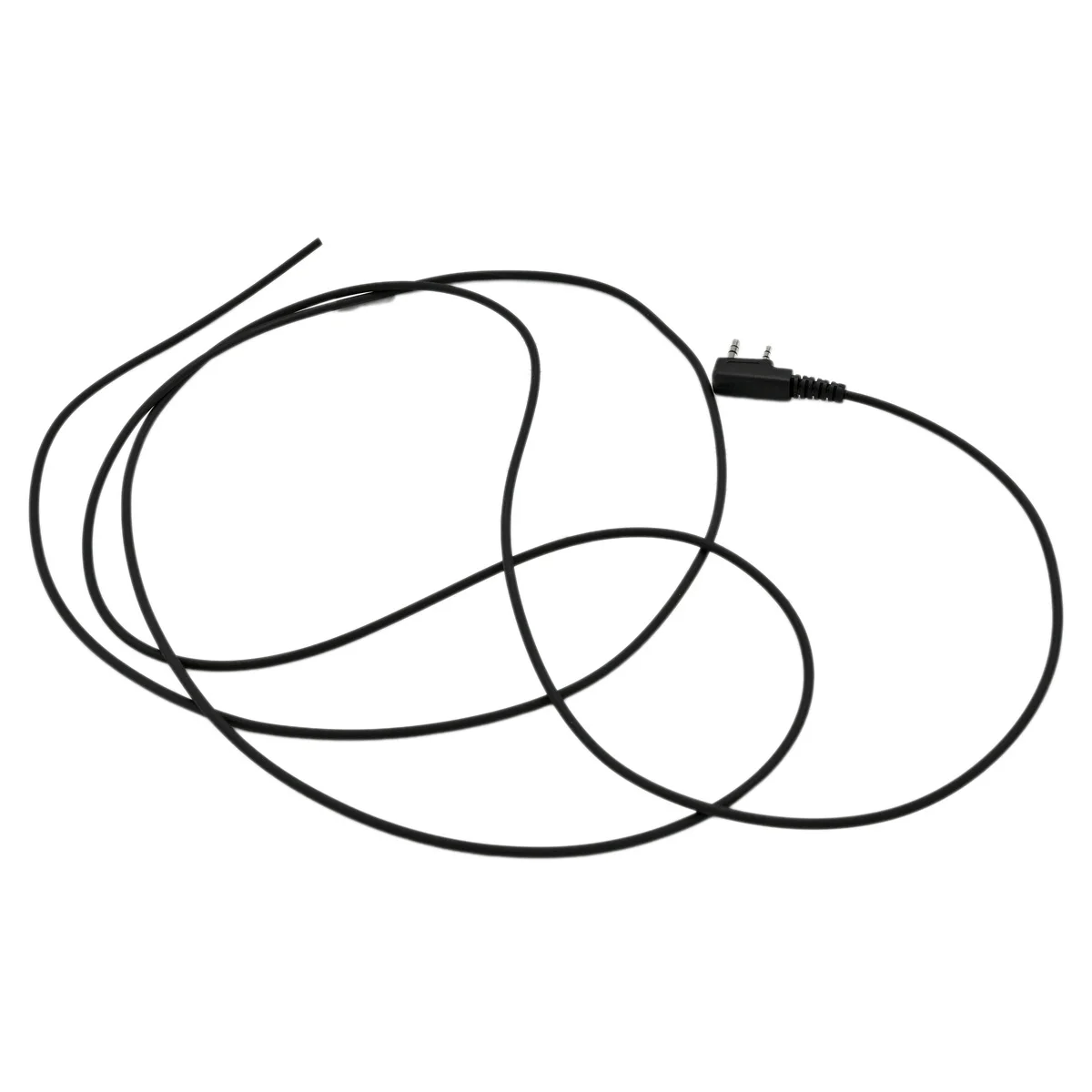 100 Pieces 4-Wire Mic Extension Cord 150cm K Plug 2-Pin for Handheld Amateur Two-Way Radio Accessories DIY Custom Made Cable