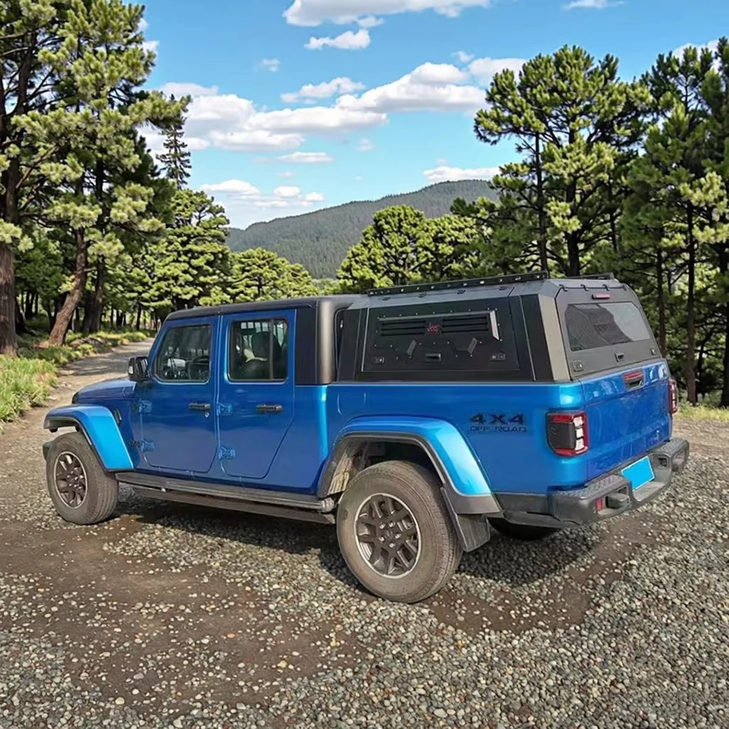 

For Jeep Gladiator High-Quality Aluminum Alloy Foldable Off-Road Pickup Tonneau Cover Waterproof Truck Cargo Bed