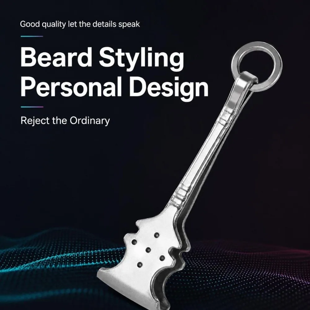 NEW Stainless Steel Beard Hair Clip Anti-Slip Compact Facial Hair Tweezers Portable Lightweight Mustache Grooming Tool Grooming