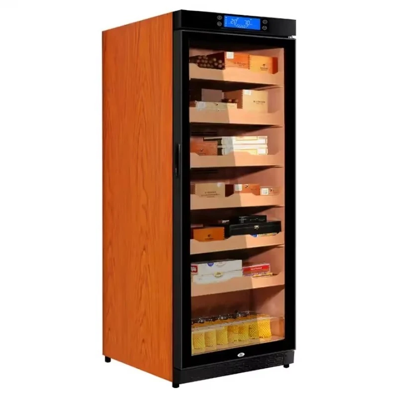 1500 1800 Cigar Spanish Cedar Wood Digital Control C330 MON3800 Cigar Humidor Compressor Cigar Cabinet