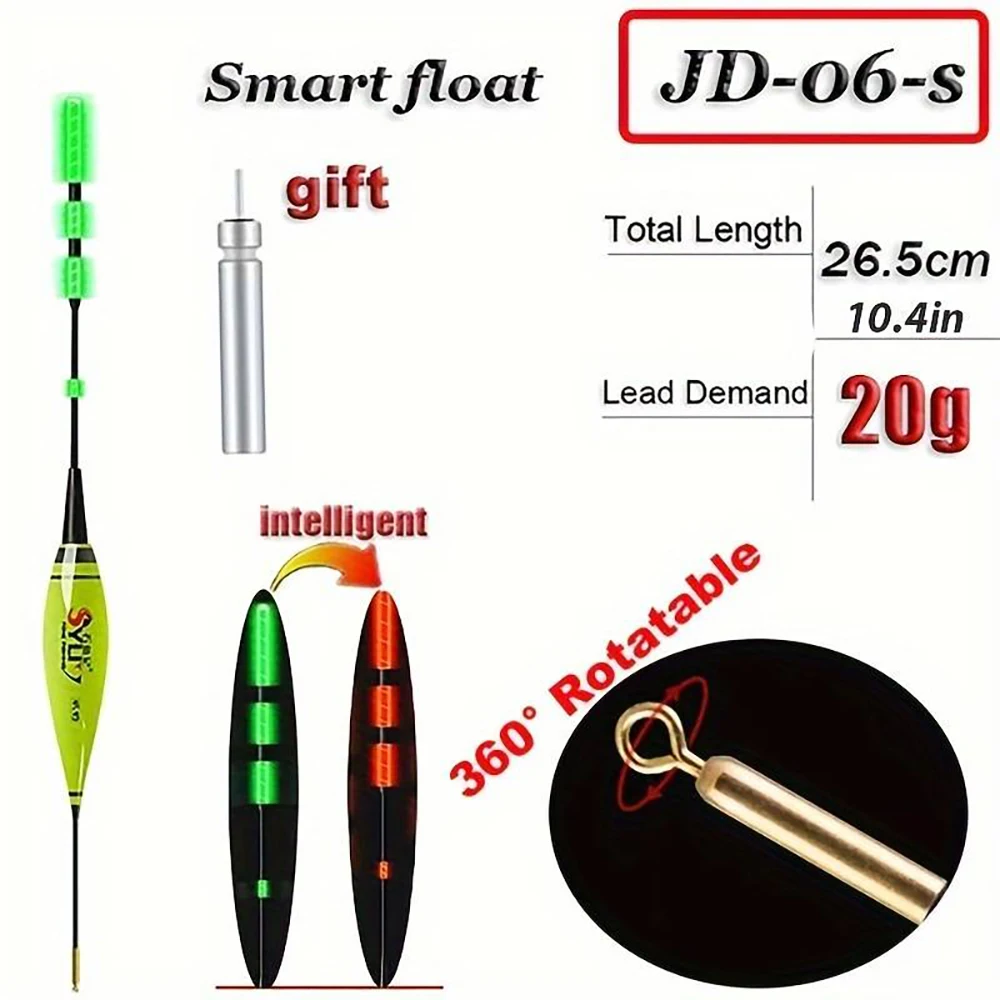 Angeln Smart Electronic Float Schwerkraftsensor Led 2g 5g 7g 10g Toller Auftrieb 2024 Pose Bobbers mit CR425 Batterie Leuchtstab
