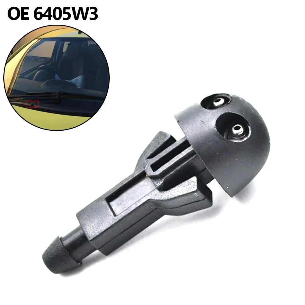 Brand New High-quality Cleaning Nozzle Car Wiper 6405W3 Front Windscreen Washer Jet High-strength Replace Broken