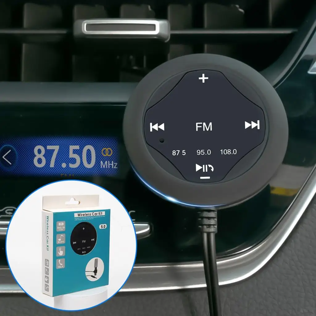 

FM Transmitter Car Audio Handsfree Wireless Bluetooth Receiver Kit Adapter Hands free Aux MP3 Music Player Charger USB Power