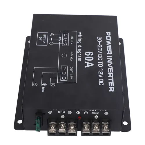 Imagen 2 del producto Convertidor reductor de voltaje de 24V a 12V con Control de temperatura para automóviles, camiones, RVS, SUV, autobuses