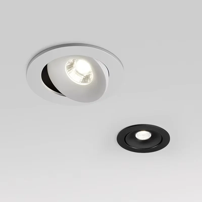 

Spot Led Downlight Recessed Ceiling Lamp Dimmable white black Indoor 360° Adjustable Living Room
