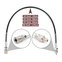 Manguera de látigo de llenado de alta presión, 4500PSI, 300bar, manguera de carga, línea de expansión remota de CO2 de aire, 10 pulgadas, 24 pulgadas, 37 pulgadas, 40 pulgadas, 50 pulgadas