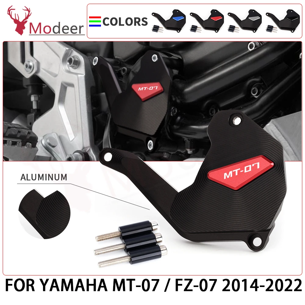 

For Yamaha FZ07 FZ-07 MT07 MT-07 Tenere700 Tenere XSR700 Motorcycle Water Pump Protection Guard Cover Clutch Falling Waterproof