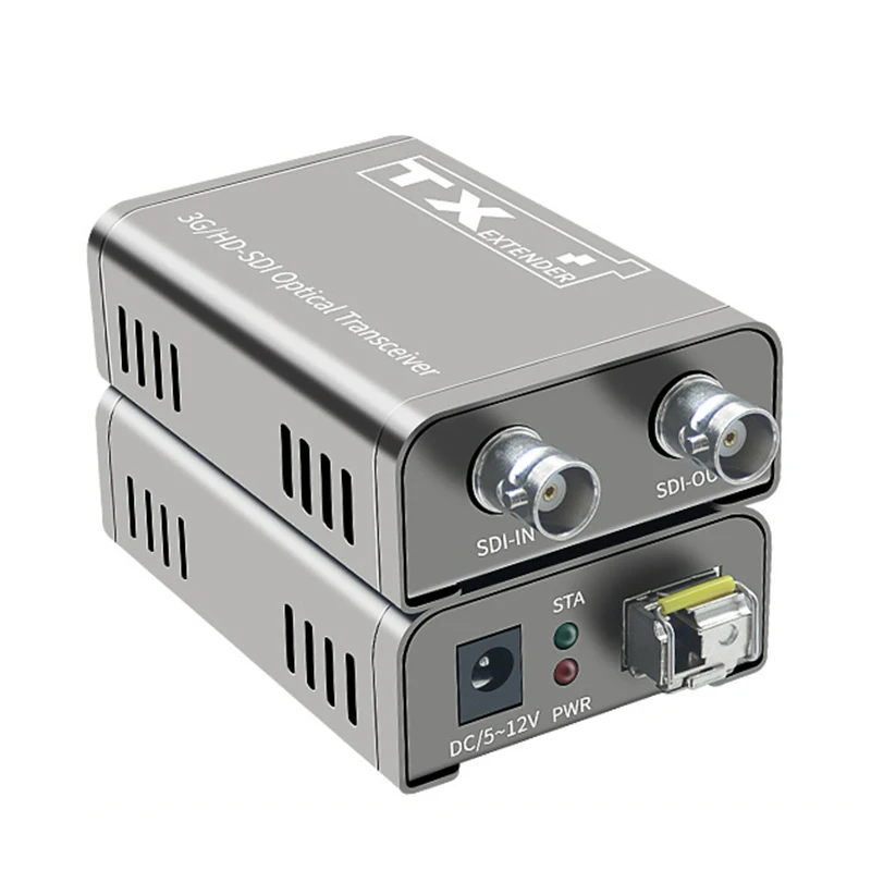מרחיב סיב אופטי SDI HD מעל כבל אופטי LC 20Km 1080P 60Hz 3G משדר-מקלט אופטי SDI ממיר סיב אופטי SDI עם מודול SFP