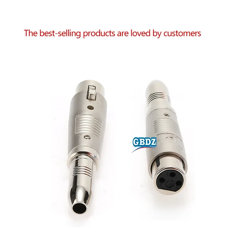 6.35mm TRS to XLR Female Adapter Balanced to Unbalanced Audio Signal Converter Gold-Plated Core Anti-Interference for Mic & Mixe