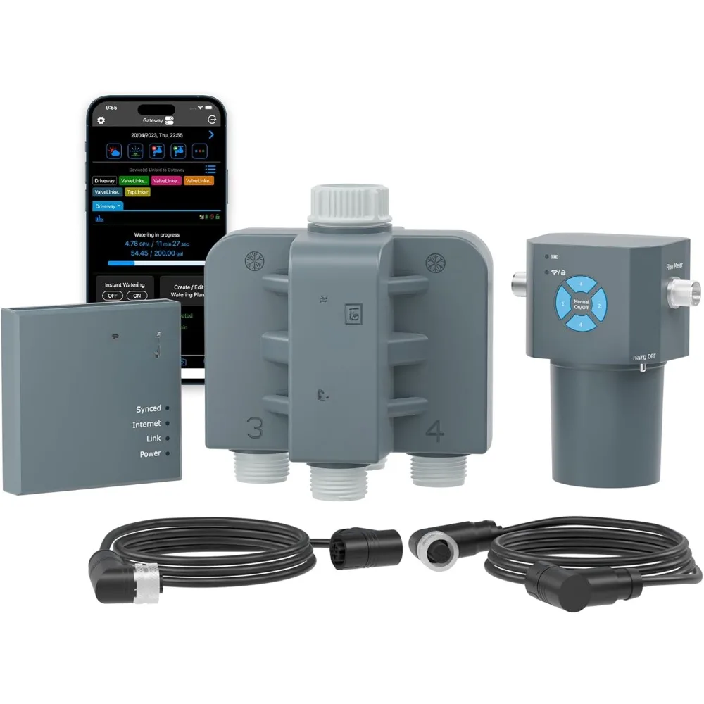 G2S Smart hose timer four zone wireless water timer and gateway equivalent to four