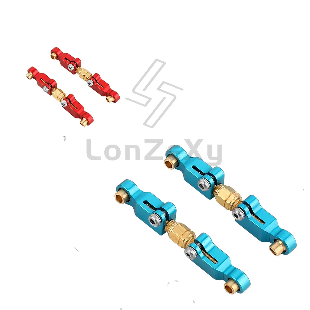 CNC Aluminum Alloy Adjustable Steering Linkage Set Heavy Duty Upgrade Replacement Parts for MJX 14210 14209 RC Car