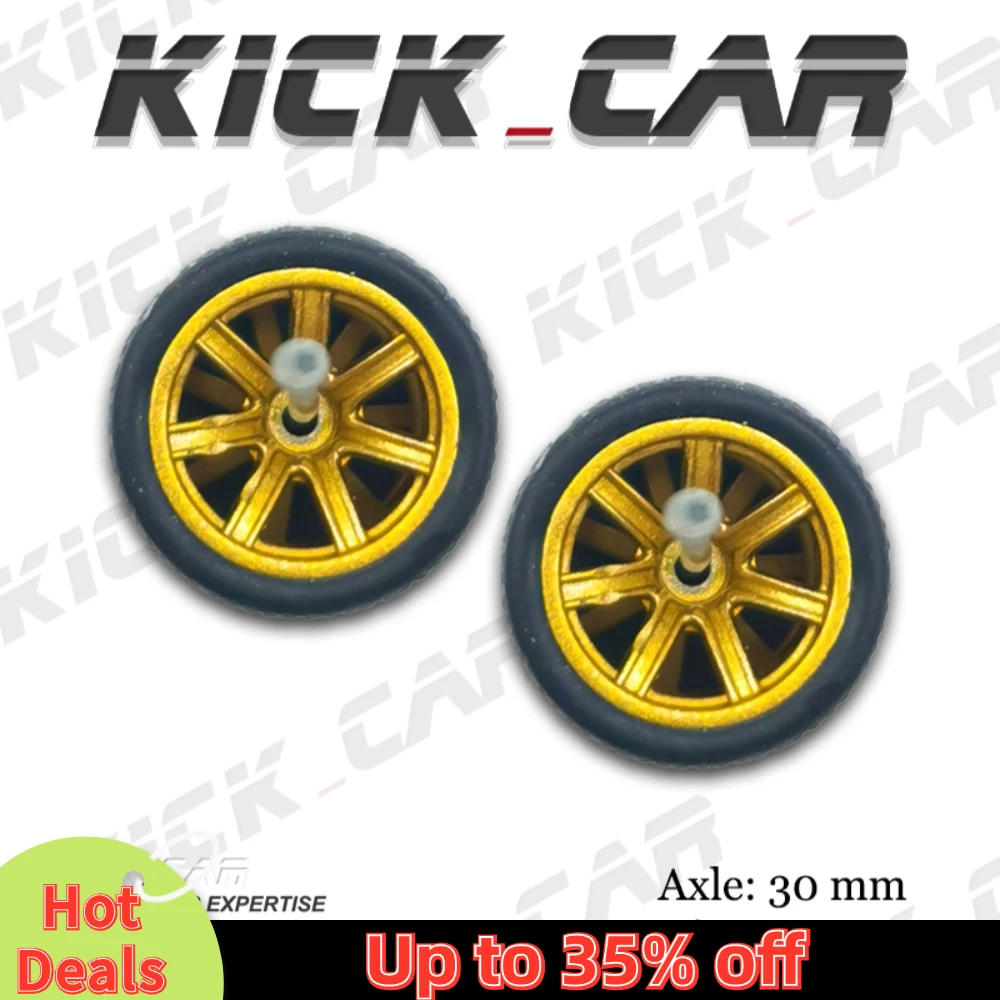 1/64 Wheels with Rubber Tires PF07 Refitting Parts for Diecast Model Car Hot Wheels Matchbox Tomica D:11mm 1 Set