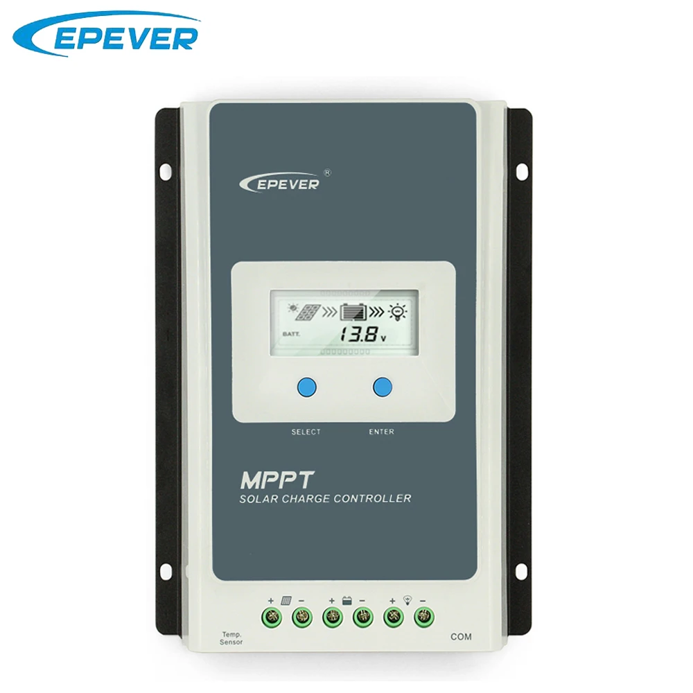 

Epever EPsolar MPPT 10A 20A 30A 40A 12V/24V Auto Solar Charge Controller for Solar Panel System Regulator Tracer2210AN