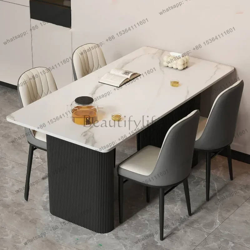 PG Keep Modern Kitchen Tables Tall Luxury Nordic Style Dining Tables Rectangle WarmTavolo Rotondo Pranzo Dining Room Furniture