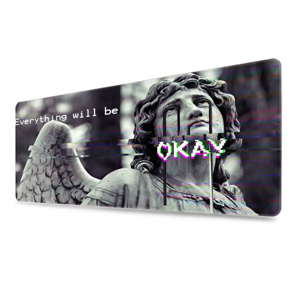 Luxury Statue Abstract Art David Medusa Mouse Pad xxxl Gamer Mousepad Large Mouse Mat Natural Rubber childhood Desk Rug PC Desk