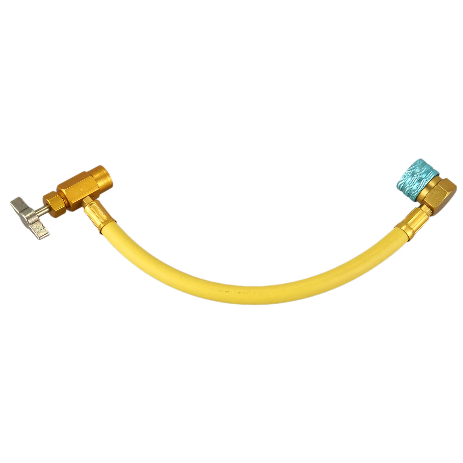 Manguera de recarga R1234YF, herramienta de refrigerante para aire acondicionado, manguera de llenado DIY con hembra 1/2 ACME-LH + R1234YF de lado bajo