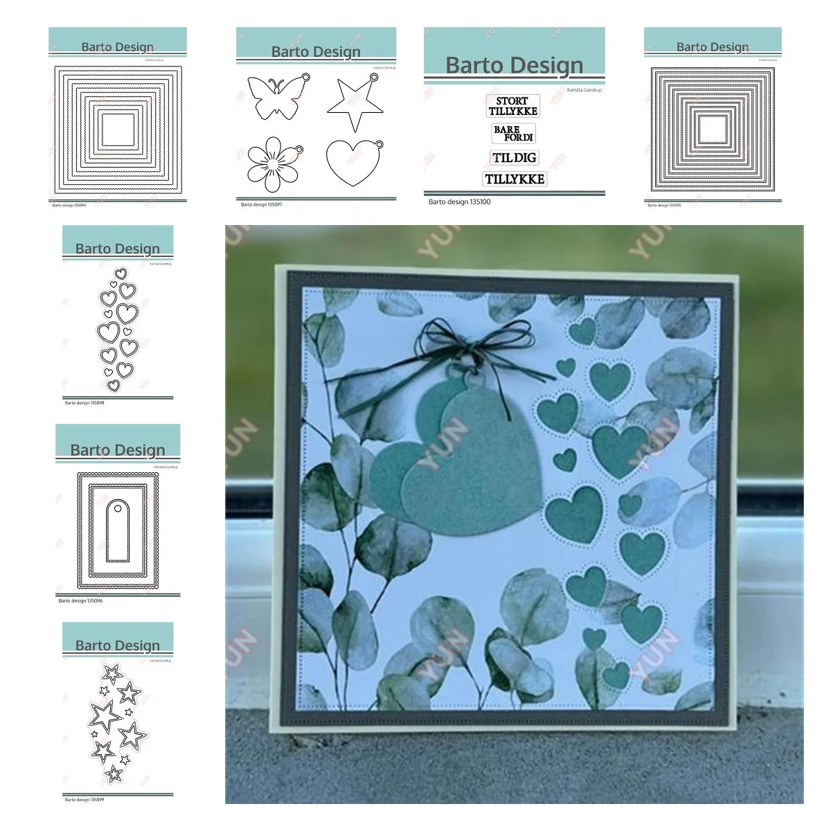 

Stars Hearts Dotted A7 Tag Square Crafts 2024 New Metal Cutting Dies Decor Stencils Scrapbooking DIY Paper Cards Reusable Molds