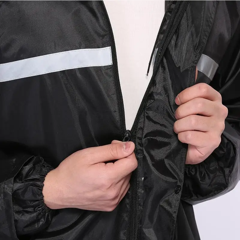 Reflective Jacket Set Clothes Men Bicycles Motorcycles Outdoor Hiking Camping Windproof Waterproof Raincoat Coat Customized Logo