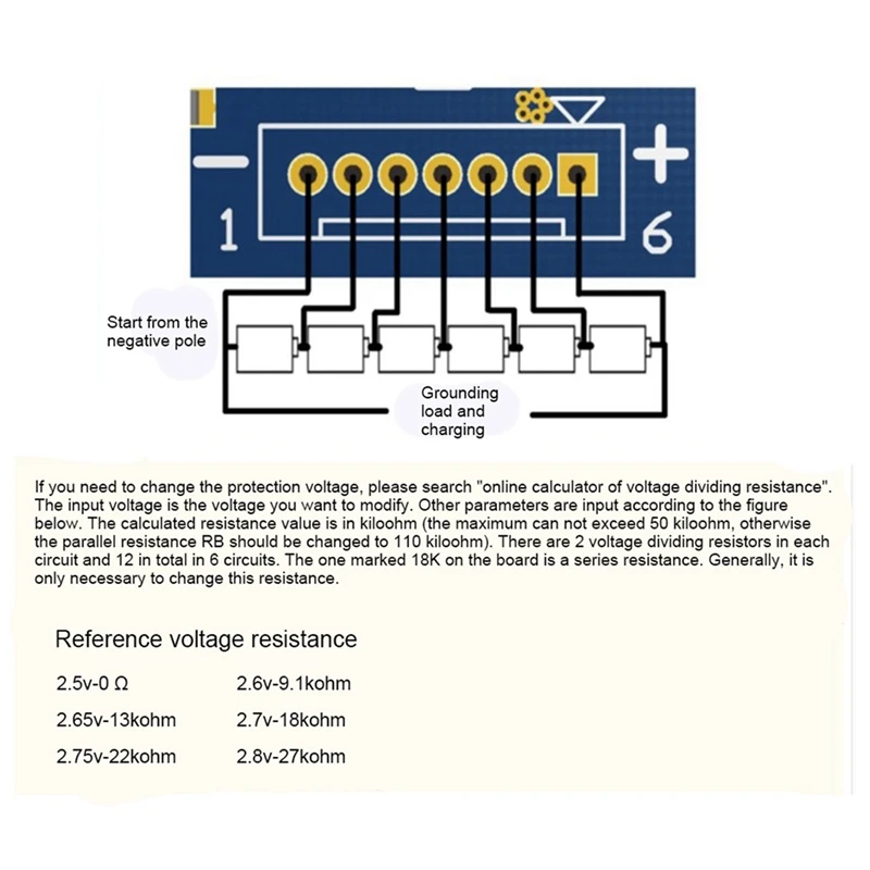 3X 2.7V/16V LTO 6S Balance Board Equalization Circuit Lithium Titanate Battery/Super Farad Capacitor Protection Board