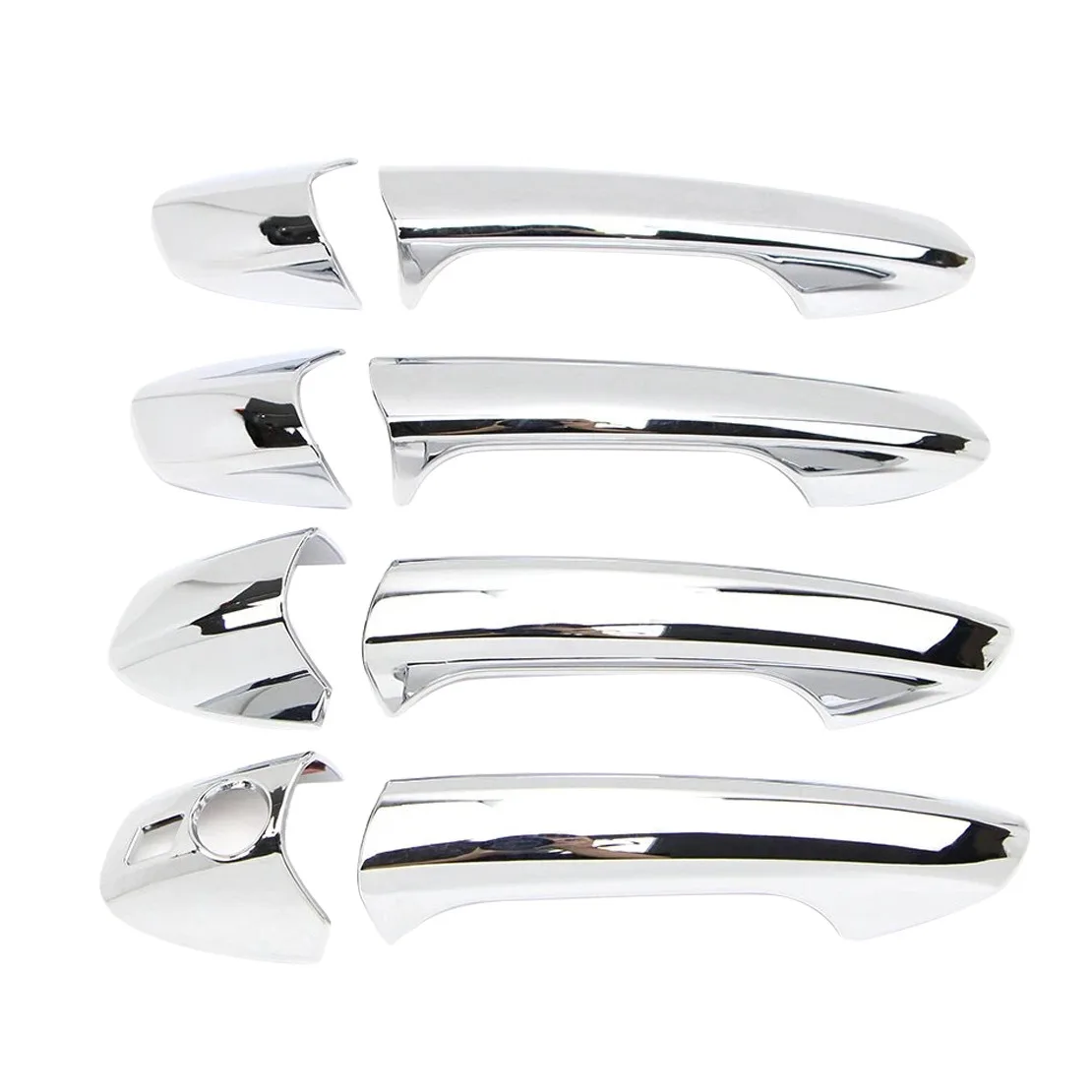 Chrome Car Exterior Side Door Handle Cover Trim Bezel fit for Mercedes B C E M Class W212 W166 X204 Left Hand Drive