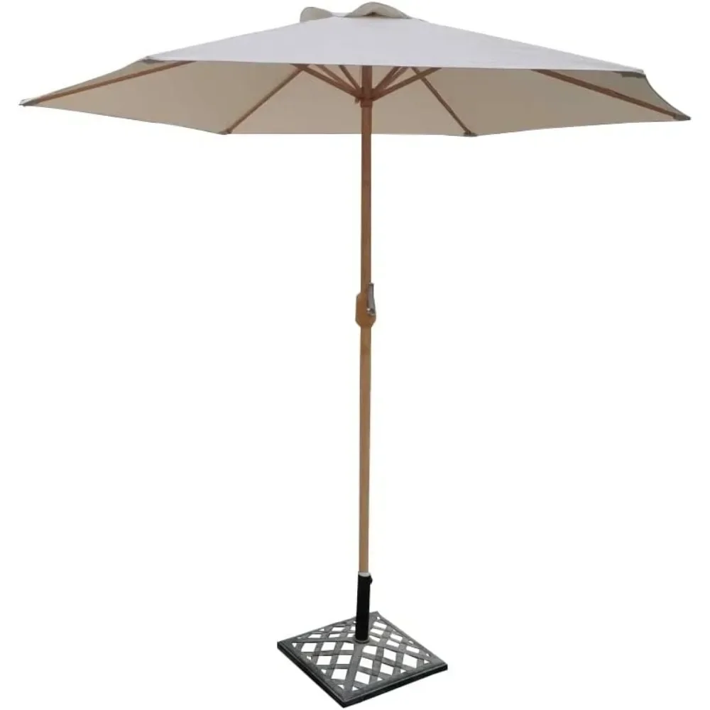 

Sustainable terrace, umbrella, canopy with pole, outdoor backyard sunshade tent, sturdy and durable modern wooden pole