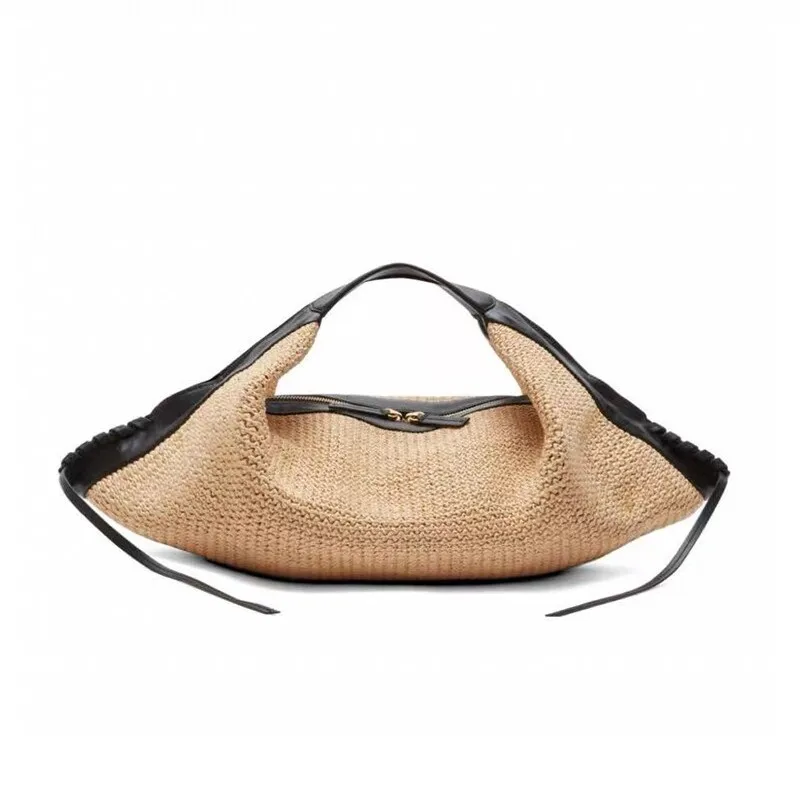 

Casual Beach Vacation Large Woven Straw Tote Bag Multi-Functional Shoulder Crossbody Bag for Women Fashionable Spring Season